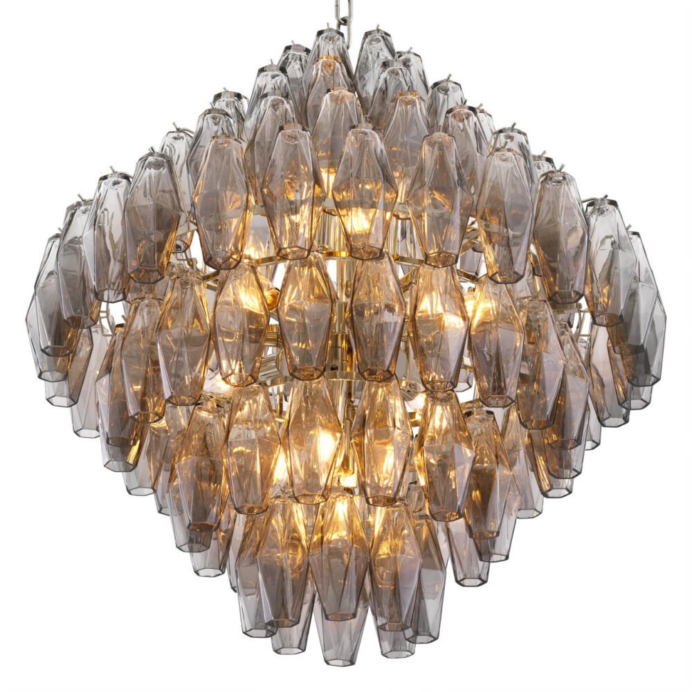 Hanglamp Benini L Gerookt Glas - Afbeelding 2